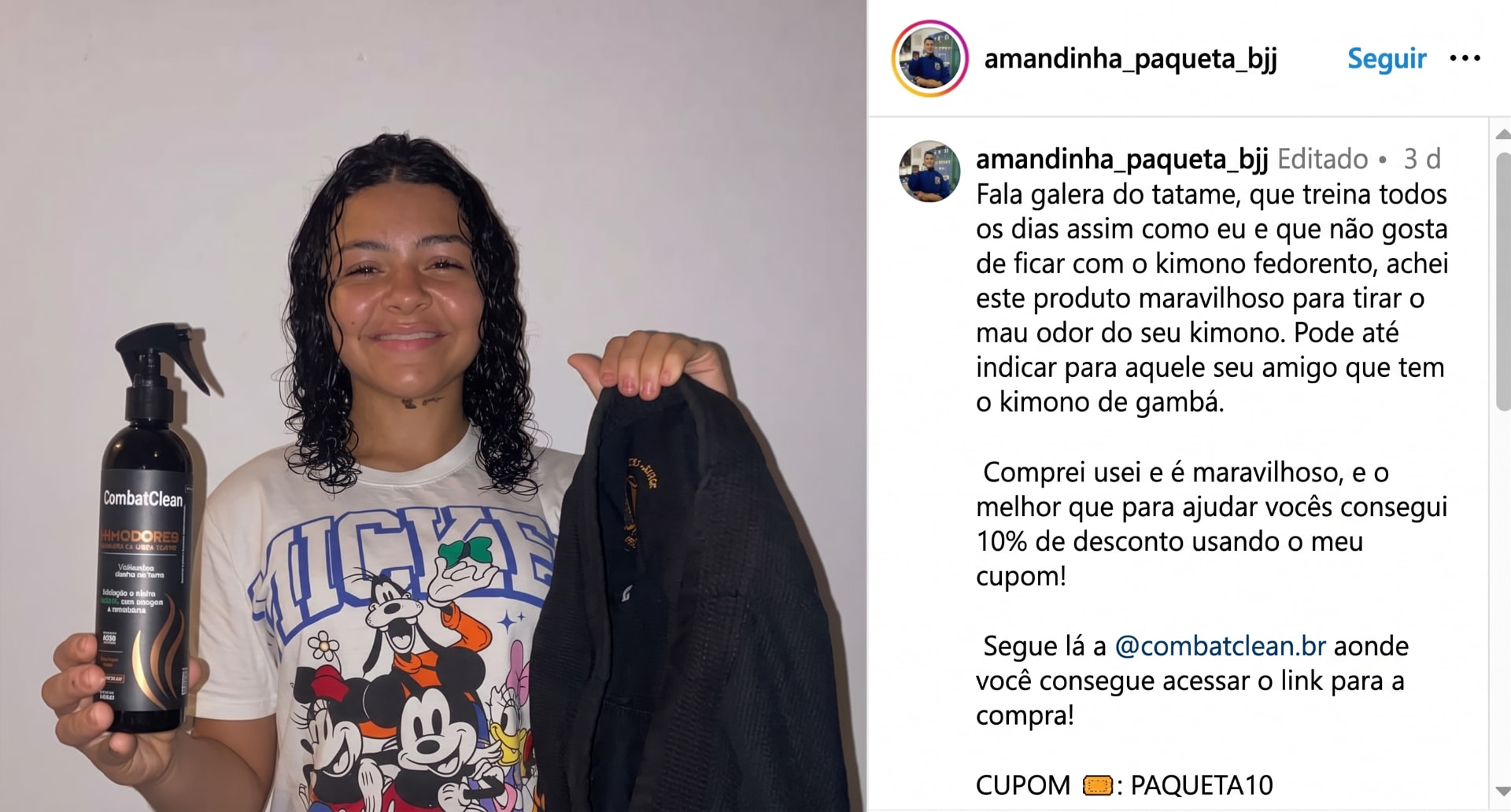 Avaliação de Amandinha @amandinha_paqueta_bjj